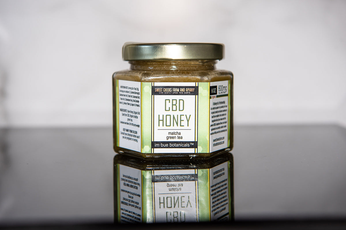 Matcha CBD Honey with imbue™ hemp - 6 fl oz - 600 mg full spectrum CBD