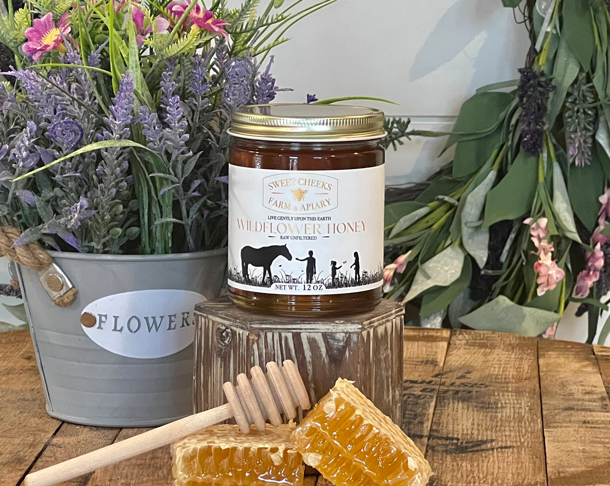 Wildflower Honey in Glass Jar (12 Oz)